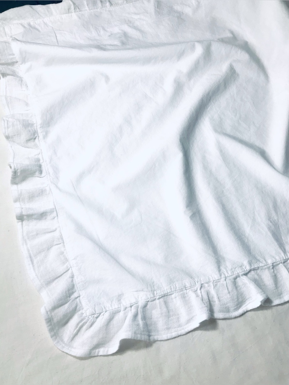 Piu Belle white cotton sham